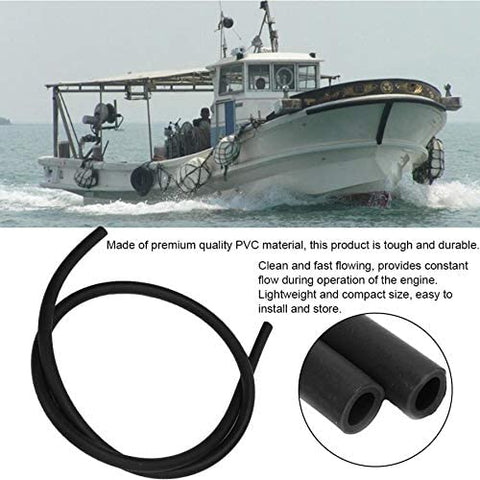FT ELECTRIC- 1M Fuel Oil Tube Accessory Engine Pvc Thickening Line Hose Boat Outboard Universal Black Pvc Car Fuel Oil Line