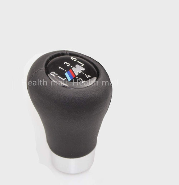 5 Speed Gear Shift Knob Shifter Head for M E30 E36 E28 E39 E38 E32 E46 E34 E23 Z3 Z4 Black Leather Shift Stick Knob