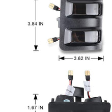 Gempro 2Pcs Switchback LED Side Mirror Marker Turn Signal Light For 2008-2016 Ford F250 F350 F450 F550 Super Duty, Replace OEM Mirror Marker Lamps