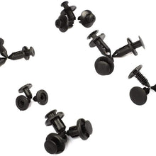 LSAILON Car Retainer Clips Kit 6Sizes Black Plastic Fender Clips Bumper Retainer Clips Kit fit for GM Ford Toyota with Tool,190Pcs