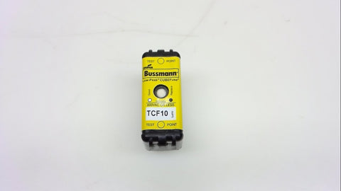 10A Time Delay Plastic Fuse with 600VAC/300VDC Voltage Rating; TCF Series - 1 Each
