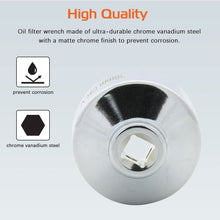 KEDAKEJI Heavy Duty 32mm 6-Point Socket For GM，Volkswagen, Pontiac Chevrolet, Saturn, Pontiac,Saab and All With 32mm Oil Filter Caps, Low Profile Oil Filter Wrench, 3/8" Drive Oil Filter Removal Tool