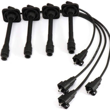 TUPARTS Pack of 4 Ignition Wire Sets Compatible with Abarth 750 Toyota Camry/ RAV4/ Solara 1959-2001
