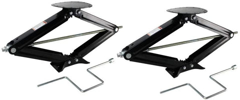 Quick Products QP-RVJ-S30-2PK RV Stabilizing and Leveling Scissor Jack, 5,000 lbs. Max, 30