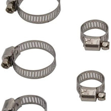 SHOUNAO 50PCS/Set Multi Size Stainless Steel Hoop Clamp Hose Clamp Automotive Pipes Clip Fixed Tool (Color : 1) (1)