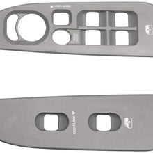 BASIKER Driver & Passenger Taupe Door Window Switch Panel Bezel Compatible with Dodge 2002-2007 Ram 1500 2500 3500 Front Right & Left Seat