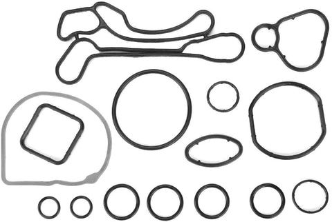 Hlyjoon 15 Pcs Engine Oil Cooler Gasket Seal O-Ring 55354071 Engine Oil Cooler Gasket Seal Repair Kit Fits for Chevrolet