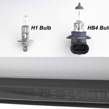For 2006-10 Dodge Charger LED Daytime Running Lamp Bar Projector Headlights Black Housing Clear Lens Halogen Model Only