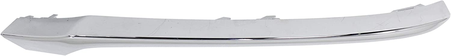 Bumper Molding compatible with Mercedes Benz C300/C400 15-17 Front RH Chrome w/Amg/Sport Pkg.