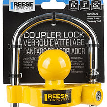 REESE Towpower 72783 Coupler Lock, Adjustable Storage Security, Heavy-Duty Steel