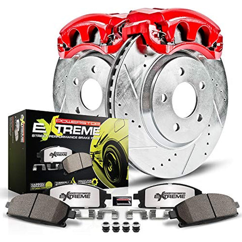 Power Stop KC1542-26 Front Z26 Street Warrior Brake Kit Buick Cadillac Chevrolet Oldsmobile Pontiac