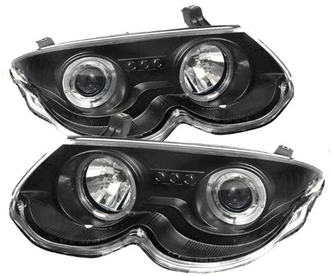 Spyder Auto Chrysler 300M Black Halogen LED Projector Headlight