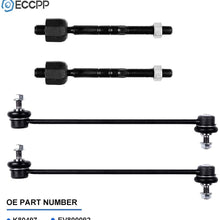 ECCPP Sway Bar Link Kit For 2003 2004 2005 2006 2007 2008 Mini Cooper - Front Sway Bar Endlink- From March 2002 Inner Tie Rod Ends