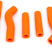 Motorcycle Orange Reinforced Silicone Radiator Coolant Hoses Kit For KTM 250SXF 250 SXF 2006