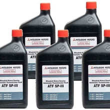 Genuine Mitsubishi Diaqueen SPIII SP3 Transmission Fluid - 5 Quarts - MZ320200 Lancer Diamante Eclipse Galant Endeaver Mirage Montero Montero Sport Outlander (2003 - 2006) Expo LRV 3000GT Pickup with Automatic Transmission