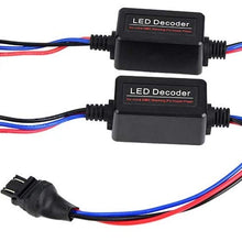 Terisass 2 Pcs 3157 Anti-Flicker Decoder Wiring Error Free Decoder ABS LED Headlight Decoder Device