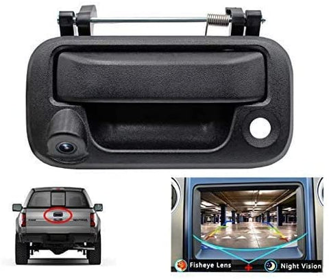 WonVon Backup Camera Tailgate Camera,Car Rear View Camera Backup Tailgate Handle Camera for Ford F150/F250/F350/F450/F550