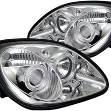 Spyder Auto LED Halo Headlights for Mercedes Benz SLK 98-04 - Chrome/Clear Lens