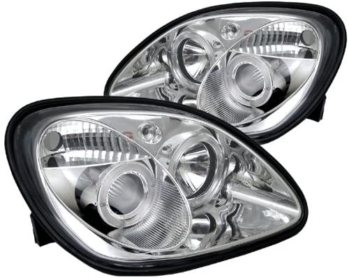 Spyder Auto LED Halo Headlights for Mercedes Benz SLK 98-04 - Chrome/Clear Lens