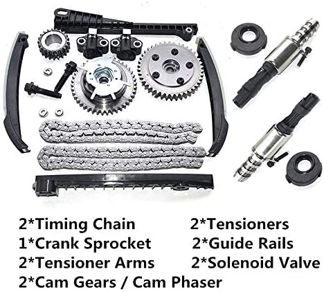 NSKE Valve Timing Chain Camshaft Gear Phaser Set 3R2Z6A257DA 3L3E6C524FA 8L3Z6M280A For Fo-rd F150 F250 Lincoln 5.4 TRITON 2004-2008