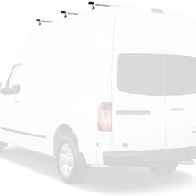 Vantech H3 3 bar Ladder roof Van Rack w/Endcaps 65" Cross Bars for Nissan NV Black