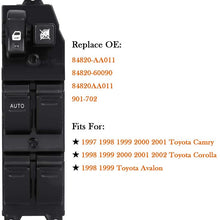 84820-AA011 Driver Side Master Power Window Switch for Toyota Camry 1997 1998 1999 2000 2001, Toyota Corolla 1998 1999 2000 2001 2002