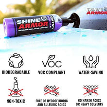 SHINE ARMOR Fortify Quick Coat - Ceramic Coating - Car Wax Polish Spray - Waterless Car Wash & Wax - Hydrophobic Top Coat Polish & Polymer Paint Sealant Detail Protection