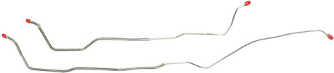 The Right Stuff Detailing FRA6805S '68 Multi Leaf - Rear Axle Brake Lines - Stainless, 2 Pcs.