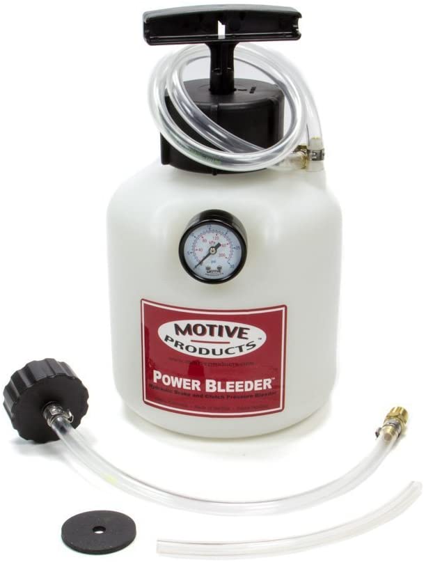 Motive Products, European Power Brake Bleeder, 0100, Hand Pump Pressure Tank with Adapter
