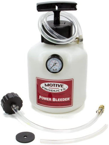 Motive Products, European Power Brake Bleeder, 0100, Hand Pump Pressure Tank with Adapter