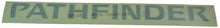 Roof Rack Side Rail Mounted Pathfinder Logo Decal LH or RH Compatible with Pathfinder