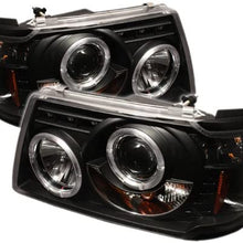 Spyder Auto PRO-YD-FR01-1PC-HL-BK Ford Ranger Black Halo LED Projector Headlight with Replaceable LEDs