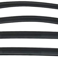 Window Visor Compatible With 2017 Honda CRV | Slim Style Acrylic Smoke Tinted Sun Rain Shade Guard Wind Vent Air Deflector 4Pc by IKON MOTORSPORTS