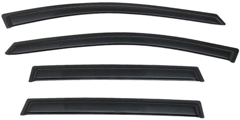 Window Visor Compatible With 2017 Honda CRV | Slim Style Acrylic Smoke Tinted Sun Rain Shade Guard Wind Vent Air Deflector 4Pc by IKON MOTORSPORTS