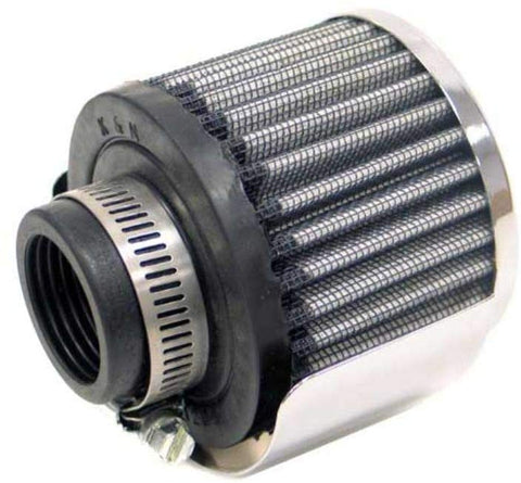 K&N 62-1512 Vent Air Filter / Breather: Vent Air Filter/ Breather; 1.25 in (32 mm) Flange ID; 2.5 in (64 mm) Height; 3 in (76 mm) Base; 3 in (76 mm) Top