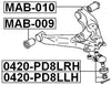 Mr112710 - Arm Bushing (for Front Lower Control Arm) For Mitsubishi