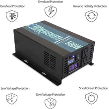 WZRELB RBP50012VCRT 500W 12V 120V Pure Sine Wave Solar Power Inverter with Remote Control Switch