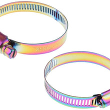 2 Pieces Motorcycle Adjustable Fuel Injection Style Hose Clamp For Diesel Petrol Pipes 32-50Mm/40-63Mm