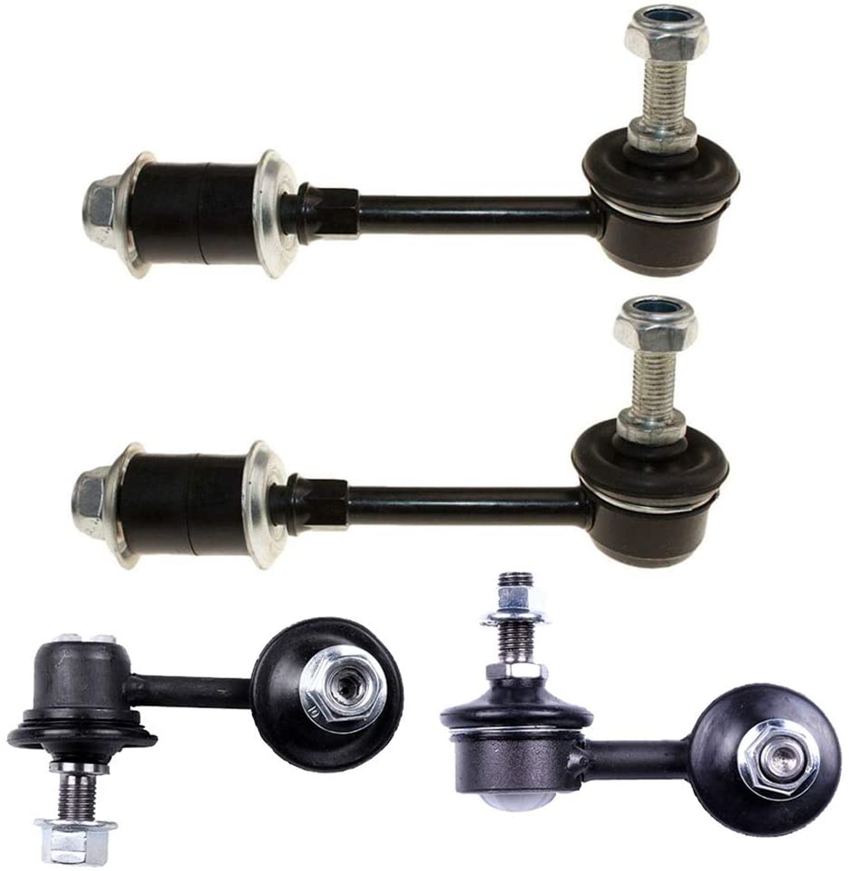 LSAILON 4pcs Front Sway Bar End Links Rear Sway Bar End Links Kit Fit for 2000-2005 Hyundai Accent