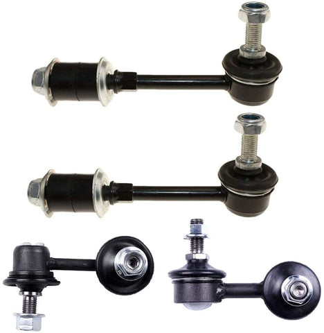 LSAILON 4pcs Front Sway Bar End Links Rear Sway Bar End Links Kit Fit for 2000-2005 Hyundai Accent