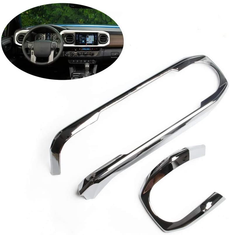 Fit for 2015-2020 TOYOTA Tacoma chrome Central console dashboard panel cover trim 2016 2017 2018 2019 accessories