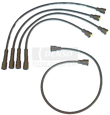 Ignition Wire Set 7mm 671-4131 Denso, Compatible with Fiat 124 79-81 2.0L L4