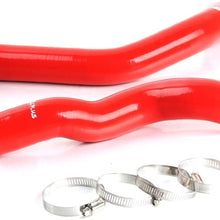 Silicone Radiator Coolant Hose Pipe Kit Clamps For Nissan 370Z Z34 G37 2009 2010 2011 2012 Red 2pcs