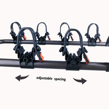 ZESUPER 4-Bike Rack Deluxe Locking Heavy Duty Bicycle Carrier for Cars, SUVS, Trucks, Vans and Minivans with a 2'' Hitch Receiver Rack Hitch Mount