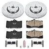 Power Stop K4633 Front Z23 Carbon Fiber Brake Pads with Drilled & Slotted Brake Rotors Kit