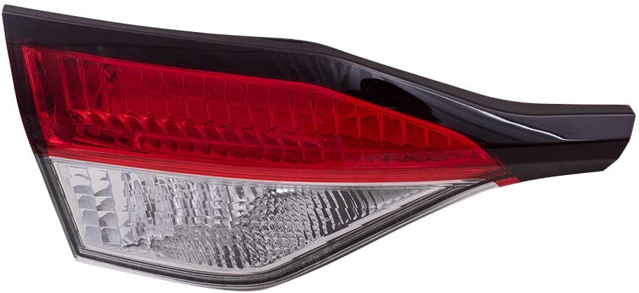 Replacement Driver Tail Light Red and Clear Lid Mounted Lens Compatible with 2020 Corolla Sedan Japan 2020 Corolla Hybrid
