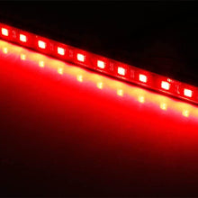 iJDMTOY (1) Brilliant Red Universal 12-SMD LED Aluminum Bar Compatible With Motorcycle Bike ATV Car RV SUV, etc On Brake Tail Light & Left/Right Turn Signal Lamp