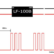 iJDMTOY (1) 12V LF-100B LED Brake Stop Light Continuously Pulsing Strobe Flash Module Controller Box For Car Motorcycle, etc