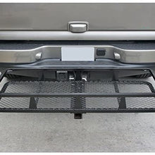 FOLCONROAD Hitch Mounted Folding Cargo Carrier Black