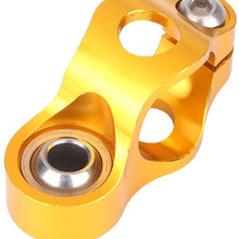 Mallofusa Motorcycle Stabilizer Steering Damper Bracket Mount Holder Kit Compatible for Yamaha XJR1300 2002 2003 2004 2005 2006 2007 2008 2009 2010 2011 2012 2013 2014 2015 Gold